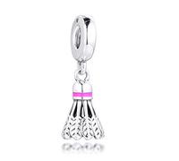 PANDOCCI Abalorio colgante de bádminton de verano de 2020, plata 925, compatible con pulseras originales Pandora