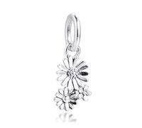 PANDOCCI Cuentas colgantes de plata 925 con diseño de margaritas de primavera de 2020 para pulseras Pandora originales