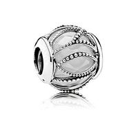PANDOCCI Cuentas Se adapta a la joyería pulseras Pandora Plata 925 esplendor Trence, Clear CZ Originales encantos de DIY