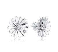PANDOCCI Pendiente de plata 925 para mujer, diseño de margarita, diseño de flores de primavera 2020, ideal para pulseras Pandora originales, joyería de moda