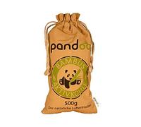 pandoo 1 x 500g Ambientador de bambú natural con carbón activado - Purificador de aire, deshumidificador, Utilizable por 2 años, libre de química y contaminantes y 100% biodegradable
