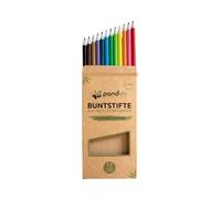 pandoo 12 lápices de colores de papel reciclado | lápices de colores ecológicos | 12 lápices de papel reciclado | lápices de colores ecológicos