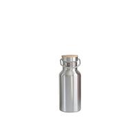 pandoo Botella de agua de acero inoxidable de 350 ml, botella de agua reutilizable, botella deportiva a prueba de fugas con tapa, para deporte, camping, excursión, ciclismo, con o sin aislamiento