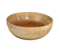 pandoo Cuencos de bambú, frutero, juego de cuencos, ensaladera, vajilla de bambú, cesta de frutas, cuenco de madera, cuencos decorativos (25 cm de diámetro)