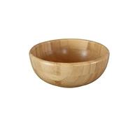 Pandoo Cuencos de Bambú - Juego de Ensaladera, Frutero y Vajilla - Cesta de Frutas, Cuenco de Madera, Cuencos Decorativos (14 cm de Diámetro)