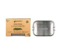 pandoo fiambrera de acero inoxidable | 800 ml | incluye bolsa de algodón, separador y libro electrónico | fiambrera ecológica a prueba de fugas | caja bento | tabique flexible