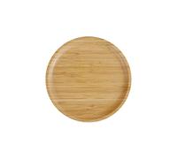 Pandoo Platos de Bambú Reutilizables - Redondos de Madera, Decoración, Vajilla - Juego de 4 x 20 cm
