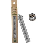 Juego de especias de viaje y pícnic, 5 en 1, dispensador impermeable, pequeño y ligero, incluye 5 especias plateadas de