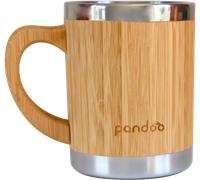pandoo Taza de Bambú y Acero Inoxidable - 1 pieza pandoo