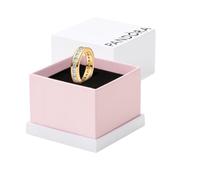 PANDORA 14k Gold-Plated Ring with Clear Cubic Zirconia