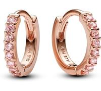 Pandora 14k Rose gold-plated unique metal blend Cubic Zirconia Pink 283015C01 Pendientes