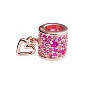 PANDORA Abalorio de barril con forma de corazón a mano alzada, Pandora Rose - 789548C01