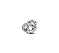 Pandora Charm Corazón con Nudo Infinito 793771C01 Plata de Ley Circonita Cúbica