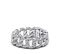 Pandora Anillo Cadena Cubana en Pavé 193557C01 52