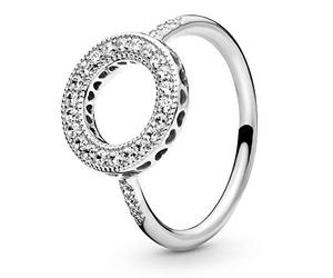 PANDORA Anillo Círculo de Corazones 191039 CZ 50 MUJER
