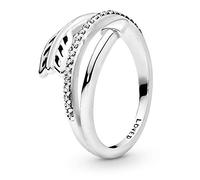 Pandora Anillo con diseño de flecha envolvente, talla 52