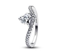 Pandora Anillo Corazón Ondulado en Pavé 193661C01 52