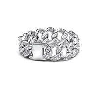 Pandora Anillo Cadena Cubana en Pavé 193557C01 56