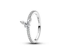 Pandora Anillo de Mujer de Plata con Mariposa Brillante, Color Blanco 194269C03, 52/16,6, Plata de, Circonia cúbica