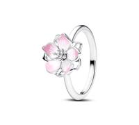 PANDORA Anillo de mujer plata flor de cerezo 194371C01, 60/19,1, Plata de ley, Sin piedra preciosa