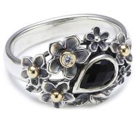 Pandora - Anillo de Plata con ónix, Talla 18 (18,47 mm)