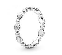 Pandora Anillo de plata para mujer, banda de conchas, 198943C00, Metal no noble Plata de ley, No aplicable