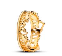 Pandora Disney Anillo con diseño de El Rey León chapado en oro de 14 quilates, talla 56
