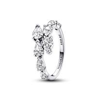 Pandora Anillo en plata de ley Banda Brillante Superpuesta 193004C01 58