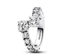 Pandora Anillo en plata de ley Banda Brillante Superpuesta 193149C01 54