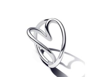 Pandora Anillo en plata de ley Corazón Forma Orgánica 193288C00 56