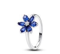 Pandora Anillo en plata de ley Herbario Brillante Azul 193000C01 58