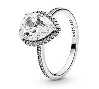 PANDORA Anillo en plata de ley Lágrima Radiante 196251 CZ 56 MUJER