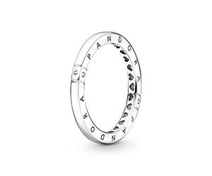 PANDORA Anillo en plata de ley Logo y Corazones 199482 C01 48 MUJER