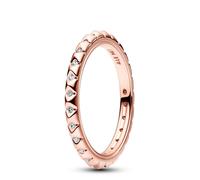 Pandora Anillo en recubrimiento en oro rosa Pirámides 182800C01 50