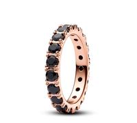 Pandora Anillo Eternity Fila Negra Brillante 180050C02 52