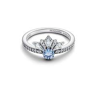 Pandora Anillo para Mujer Disney Frozen Reina Elsa Tiara Plata 194134C01, 58/18,5, Plata de, Cristal Circonia cúbica