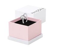 Pandora Anillo Halo Brillante Corte Pera en Plata de Ley | 50