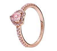 Pandora Anillos Anillo Corazón Brillante Elevado Rosa 188421C04