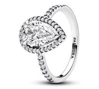 Pandora Anillos Anillo Halo Brillante Grande Corte Pera 193012C01