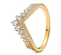 PANDORA ME Anillo abierto con inscripción «Love» chapado en oro rosa de 14 quilates, talla 48
