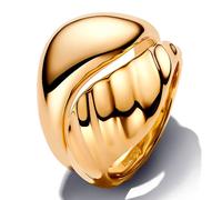 PANDORA Juego de anillos para mujer, color dorado 163832C00, 52/16,6, Plata de ley, No es una piedra preciosa