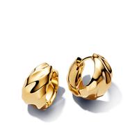 Pandora Aros ondulados bañados en oro 263874C00