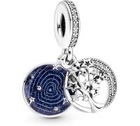 Pandora Baum & Galaxis Mond Doppelter Charm-Anhänger 799645C01 Colgante