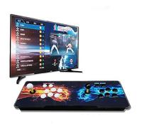 Pandora Box DX 10888 en 1 Retro Game Street Cabinet Console Panel de luz RGB 8 vías Joystick 16 botones Soporta salida HD 720P (Street Fighter)