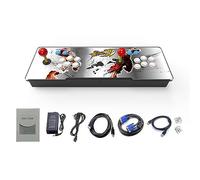 Pandora Box DX 10888 en 1 Retro Game Street Cabinet Console Panel de luz RGB 8 vías Joystick 16 botones Soporta salida HD 720P (Street Fighter)
