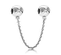 Pandora - Cadena de seguridad, lazos, circonitas, 791780CZ-05., Zirconia cúbica