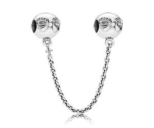 Pandora - Cadena de seguridad, lazos, circonitas, 791780CZ-05., Zirconia cúbica