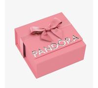 PANDORA Caja de regalo rosa premium de joyería para mujer (5.5x12.4x11.6 cm)