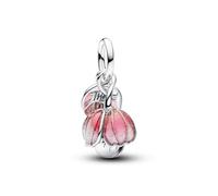 PANDORA Charm 764453C01 flor en dos tonos