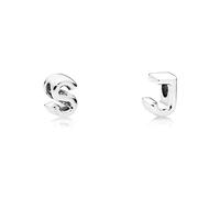 PANDORA Charm 797473 mujer plata letra S & Charm 797464 mujer plata letra J